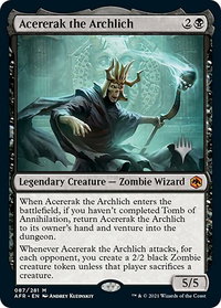Acererak the Archlich - Promo Pack: Adventures in the Forgotten Realms (PPAFR) #87 - Mythic Rare Magic: The Gathering Trading Card