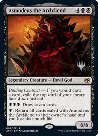 Asmodeus the Archfiend - Promo Pack: Adventures in the Forgotten Realms (PPAFR) #88 - Rare Magic: The Gathering Trading Card