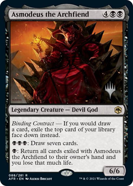 Asmodeus the Archfiend - Promo Pack: Adventures in the Forgotten Realms Magic: The Gathering trading card