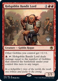 Hobgoblin Bandit Lord - Promo Pack: Adventures in the Forgotten Realms (PPAFR) #147 - Rare Magic: The Gathering Trading Card