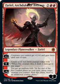 Zariel, Archduke of Avernus - Promo Pack: Adventures in the Forgotten Realms (PPAFR) #172 - Mythic Rare Magic: The Gathering Trading Card