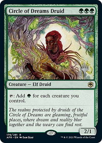Circle of Dreams Druid - Promo Pack: Adventures in the Forgotten Realms (PPAFR) #176 - Rare Magic: The Gathering Trading Card