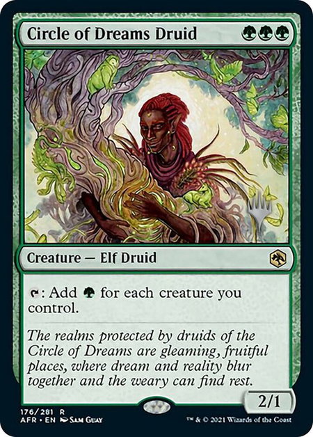 Circle of Dreams Druid - Promo Pack: Adventures in the Forgotten Realms Magic: The Gathering trading card