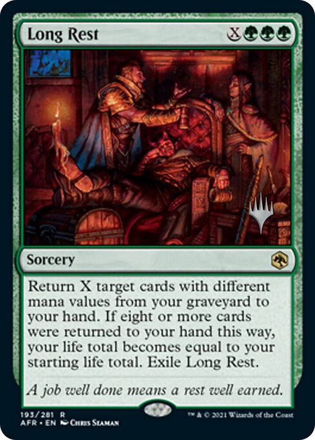Long Rest - Promo Pack: Adventures in the Forgotten Realms Magic: The Gathering trading card