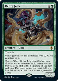 Ochre Jelly - Promo Pack: Adventures in the Forgotten Realms (PPAFR) #196 - Rare Magic: The Gathering Trading Card