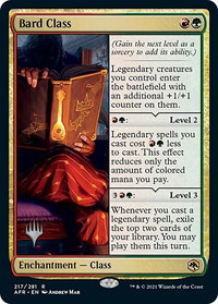 Bard Class - Promo Pack: Adventures in the Forgotten Realms (PPAFR) #217 - Rare Magic: The Gathering Trading Card