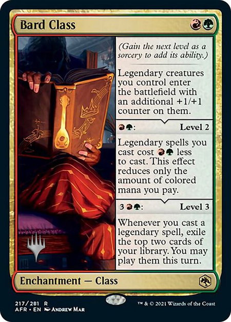 Bard Class - Promo Pack: Adventures in the Forgotten Realms Magic: The Gathering trading card