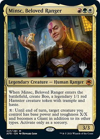 Minsc, Beloved Ranger - Promo Pack: Adventures in the Forgotten Realms (PPAFR) #227 - Mythic Rare Magic: The Gathering Trading Card