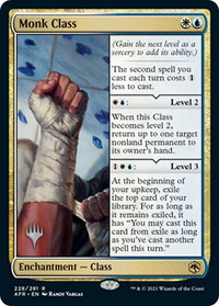 Monk Class - Promo Pack: Adventures in the Forgotten Realms (PPAFR) #228 - Rare Magic: The Gathering Trading Card