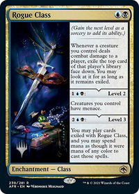 Rogue Class - Promo Pack: Adventures in the Forgotten Realms (PPAFR) #230 - Rare Magic: The Gathering Trading Card