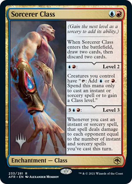 Sorcerer Class - Promo Pack: Adventures in the Forgotten Realms Magic: The Gathering trading card