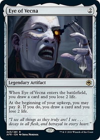 Eye of Vecna - Promo Pack: Adventures in the Forgotten Realms (PPAFR) #243 - Rare Magic: The Gathering Trading Card