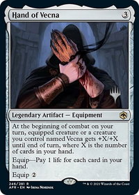 Hand of Vecna - Promo Pack: Adventures in the Forgotten Realms (PPAFR) #246 - Rare Magic: The Gathering Trading Card