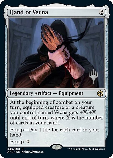 Hand of Vecna - Promo Pack: Adventures in the Forgotten Realms Magic: The Gathering trading card