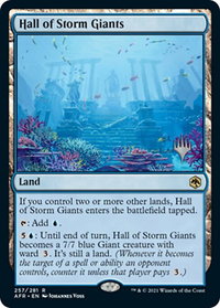 Hall of Storm Giants - Promo Pack: Adventures in the Forgotten Realms (PPAFR) #257 - Rare Magic: The Gathering Trading Card