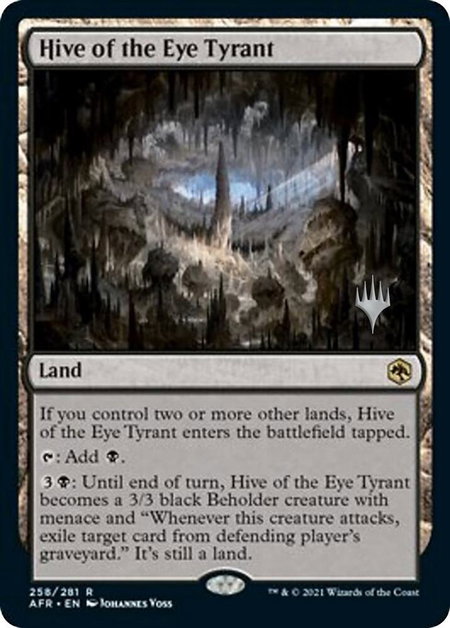 Hive of the Eye Tyrant - Promo Pack: Adventures in the Forgotten Realms Magic: The Gathering trading card