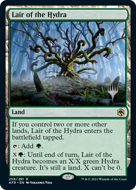 Lair of the Hydra - Promo Pack: Adventures in the Forgotten Realms Magic: The Gathering trading card