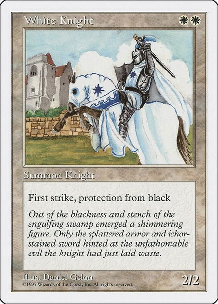 White Knight - Fifth Edition Magic: The Gathering trading card