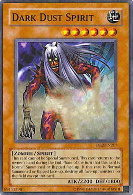 Dark Dust Spirit trading card from Dark Beginning 2 Dark Dust Spirit - Dark Beginning 2 YuGiOh trading card