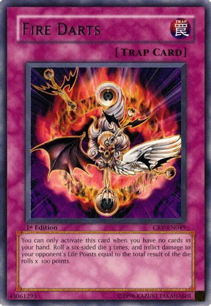 Fire Darts trading card from Cybernetic Revolution Fire Darts - Cybernetic Revolution YuGiOh trading card