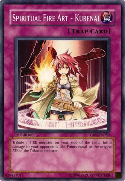 Spiritual Fire Art - Kurenai trading card from Cybernetic Revolution Spiritual Fire Art - Kurenai - Cybernetic Revolution YuGiOh trading card
