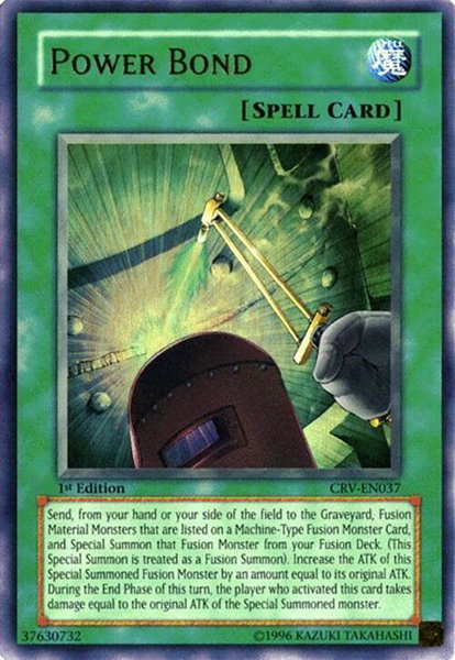 Power Bond trading card from Cybernetic Revolution Power Bond - Cybernetic Revolution YuGiOh trading card