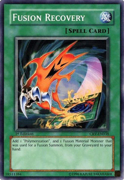 Fusion Recovery trading card from Cybernetic Revolution Fusion Recovery - Cybernetic Revolution YuGiOh trading card