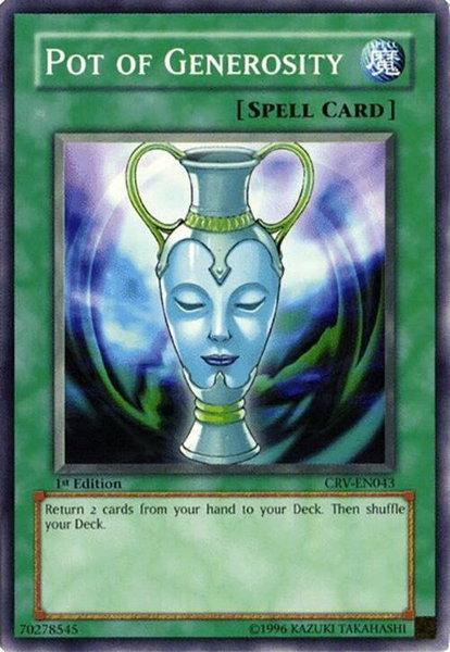 Pot of Generosity trading card from Cybernetic Revolution Pot of Generosity - Cybernetic Revolution YuGiOh trading card