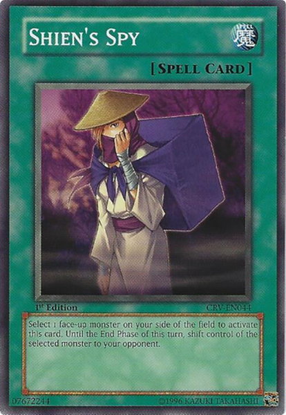 Shien's Spy - Cybernetic Revolution YuGiOh trading card