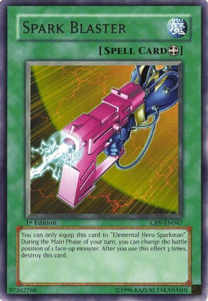 Spark Blaster trading card from Cybernetic Revolution Spark Blaster - Cybernetic Revolution YuGiOh trading card