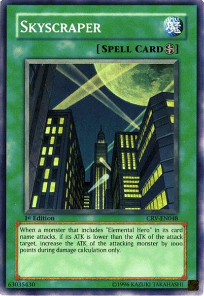Skyscraper trading card from Cybernetic Revolution Skyscraper - Cybernetic Revolution YuGiOh trading card