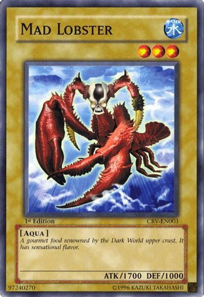 Mad Lobster trading card from Cybernetic Revolution Mad Lobster - Cybernetic Revolution YuGiOh trading card