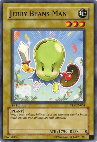 Jerry Beans Man trading card from Cybernetic Revolution Jerry Beans Man - Cybernetic Revolution YuGiOh trading card