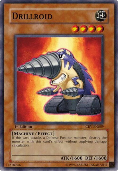 Drillroid trading card from Cybernetic Revolution Drillroid - Cybernetic Revolution YuGiOh trading card