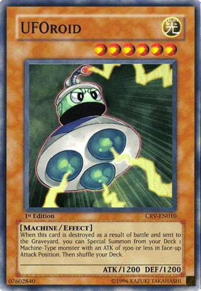 UFOroid trading card from Cybernetic Revolution UFOroid - Cybernetic Revolution YuGiOh trading card
