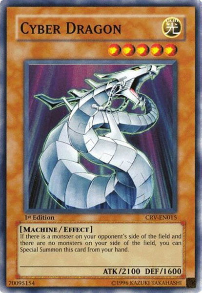 Cyber Dragon trading card from Cybernetic Revolution Cyber Dragon - Cybernetic Revolution YuGiOh trading card