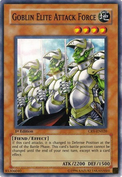 Goblin Elite Attack Force trading card from Cybernetic Revolution Goblin Elite Attack Force - Cybernetic Revolution YuGiOh trading card