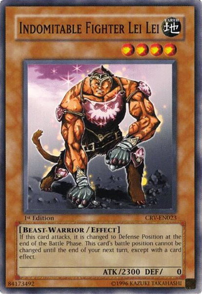 Indomitable Fighter Lei Lei trading card from Cybernetic Revolution Indomitable Fighter Lei Lei - Cybernetic Revolution YuGiOh trading card