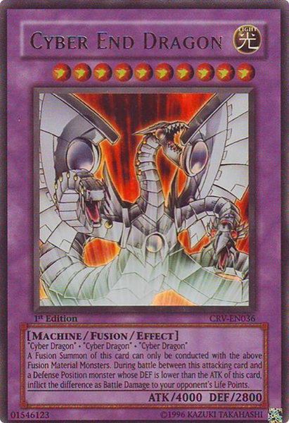 Cyber End Dragon trading card from Cybernetic Revolution Cyber End Dragon - Cybernetic Revolution YuGiOh trading card