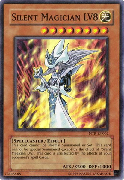 Silent Magician LV8 trading card from Nintendo DS Nightmare of Troubadour Silent Magician LV8 - Nintendo DS Nightmare of Troubadour YuGiOh trading card