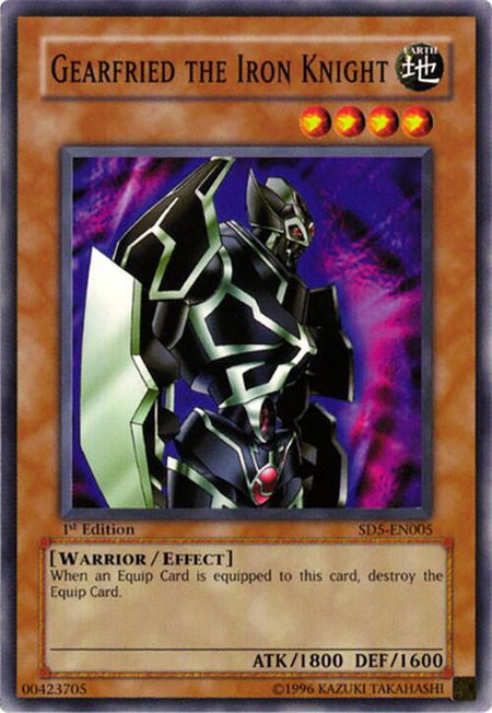 Gearfried the Iron Knight - Structure Deck: Warrior's Triumph YuGiOh trading card