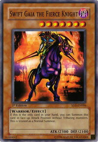 Swift Gaia the Fierce Knight - Structure Deck: Warrior's Triumph (SD5) #SD5-EN006 - Common / Short Print YuGiOh Trading Card