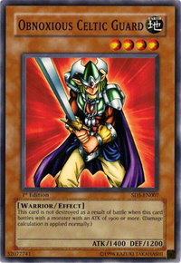 Obnoxious Celtic Guard - Structure Deck: Warrior's Triumph (SD5) #SD5-EN007 - Common / Short Print YuGiOh Trading Card