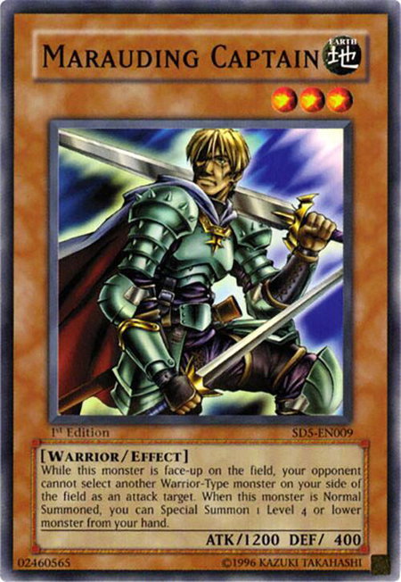 Marauding Captain trading card from Structure Deck: Warrior's Triumph Marauding Captain - Structure Deck: Warrior's Triumph YuGiOh trading card