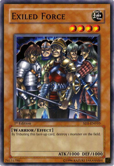 Exiled Force trading card from Structure Deck: Warrior's Triumph Exiled Force - Structure Deck: Warrior's Triumph YuGiOh trading card