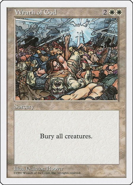 Wrath of God - Fifth Edition Magic: The Gathering trading card