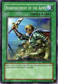 Reinforcement of the Army - Structure Deck: Warrior's Triumph (SD5) #SD5-EN024 - Common / Short Print YuGiOh Trading Card