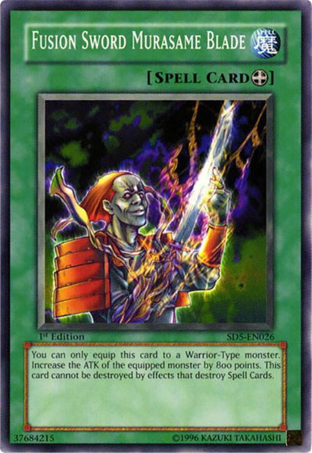 Fusion Sword Murasame Blade - Structure Deck: Warrior's Triumph YuGiOh trading card