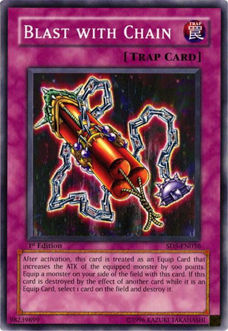 Blast with Chain trading card from Structure Deck: Warrior's Triumph Blast with Chain - Structure Deck: Warrior's Triumph YuGiOh trading card