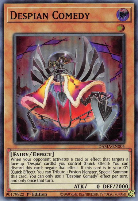 Despian Comedy - Dawn of Majesty YuGiOh trading card